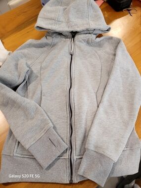 lululemon athletica Light Grey Full-Zip Scuba